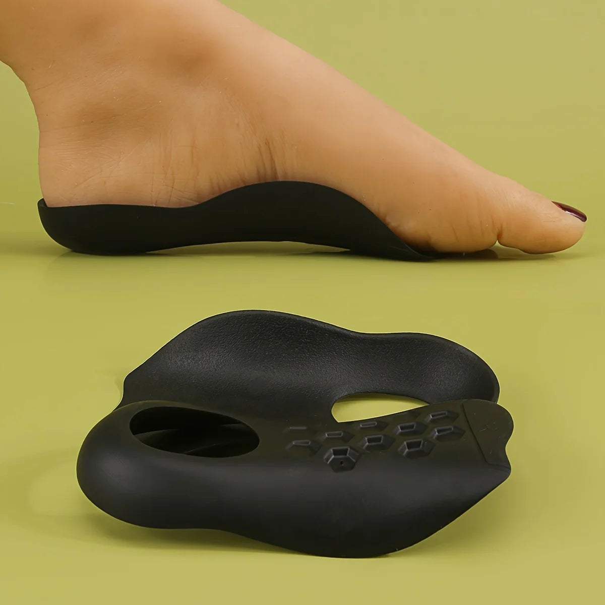 1 Pair Arch Support Insoles - Comfortable, Ergonomic 3/4 Length Foot Inserts for Sneakers & Faux Leather Shoes, Men and Women